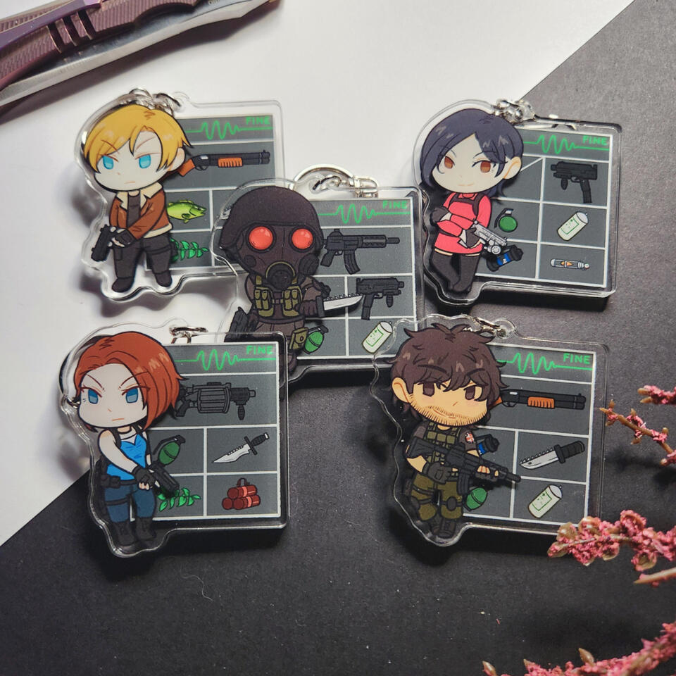 RE 3D Effect Charms