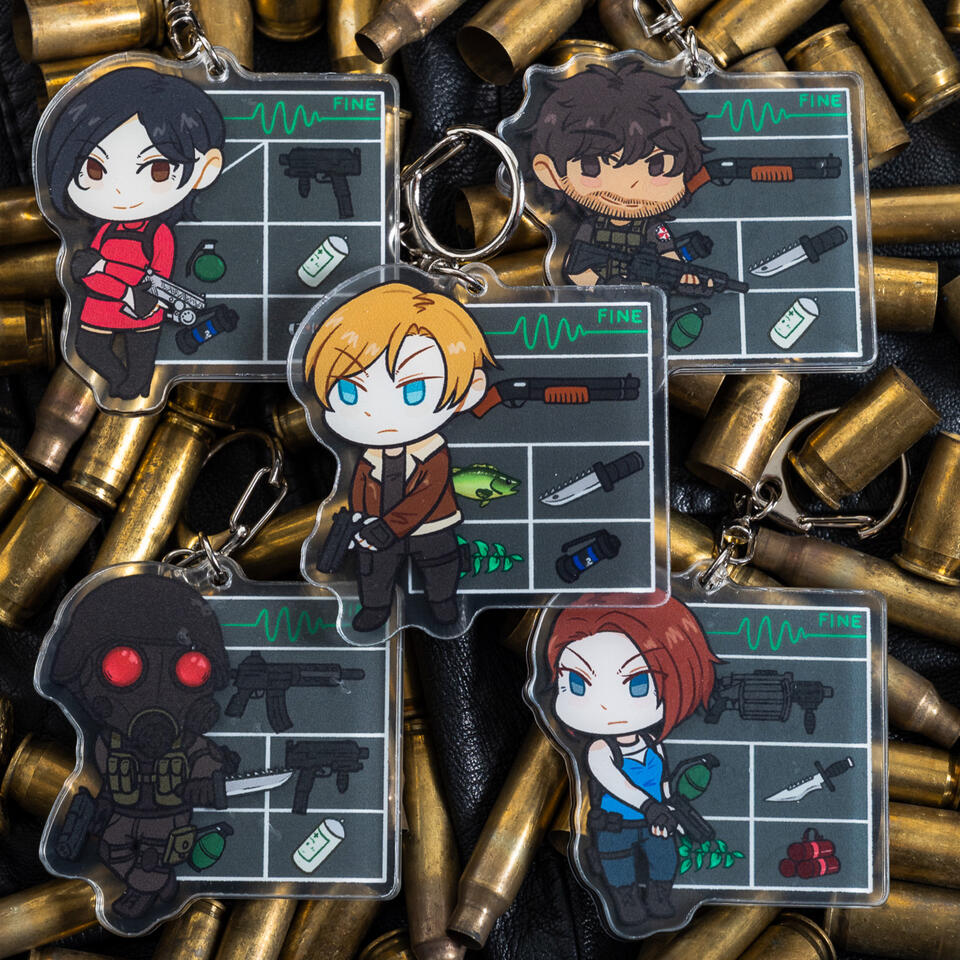 RE 3D Effect Charms