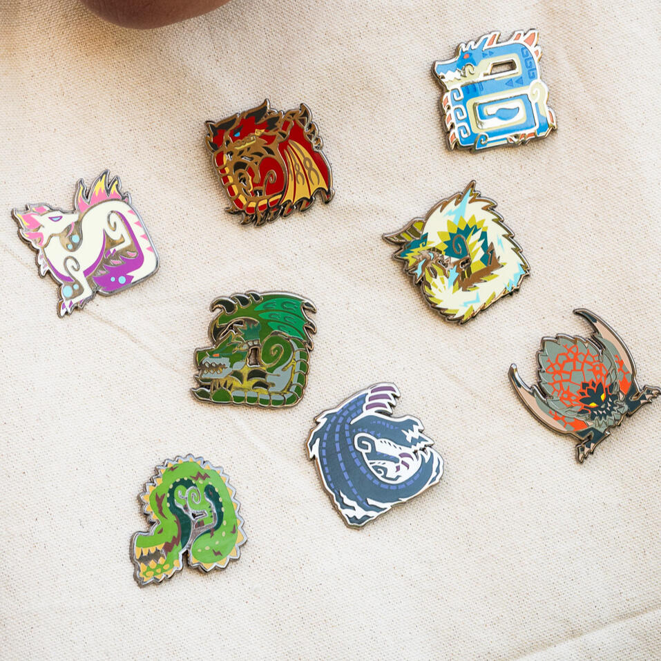 MonHun Enamel Pins
